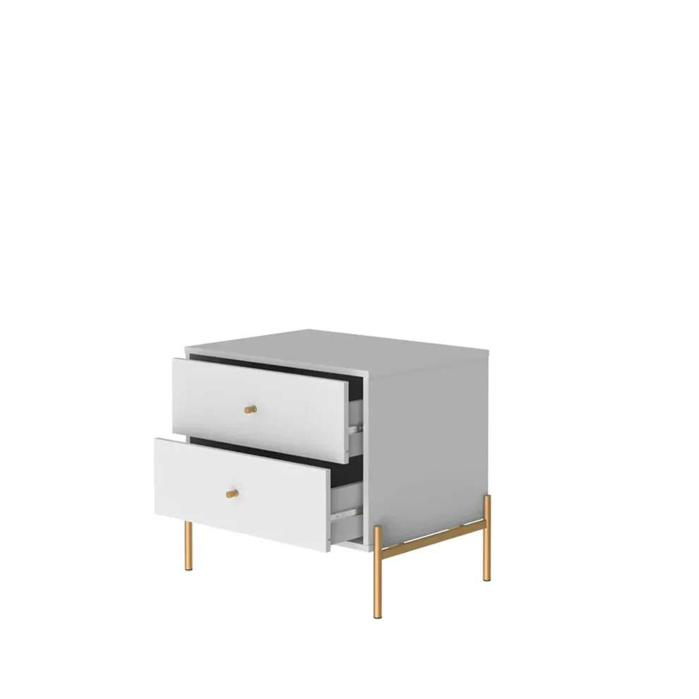 05_-Mesa_de_Cabeceira_2_Gavetas_Jasper_64_cm_-_Branco_c__Dourado-_Detalhe
