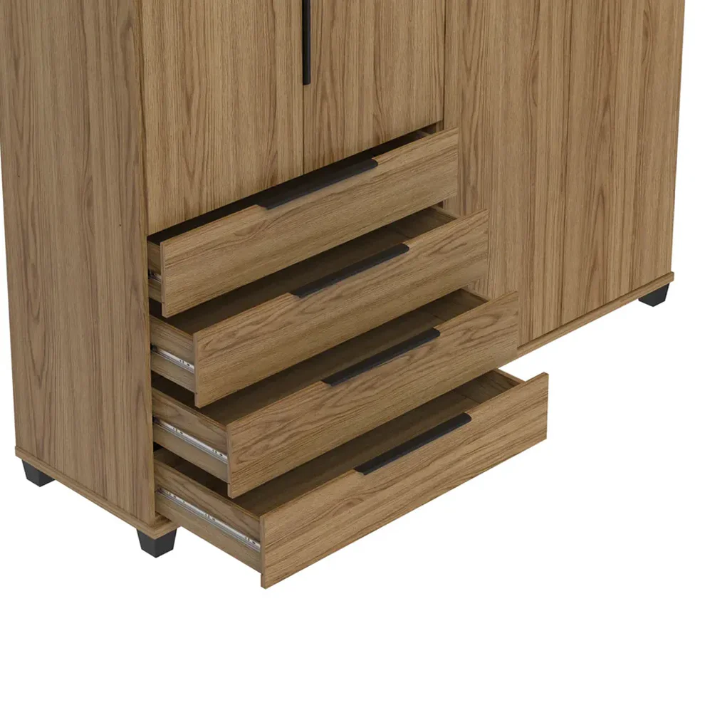 05_-_Guarda-Roupa_Casal_4_Portas_4_Gavetas_100_MDF_Allen_181_cm_-_Freijo_c__Preto_Fosco-_Detalhe
