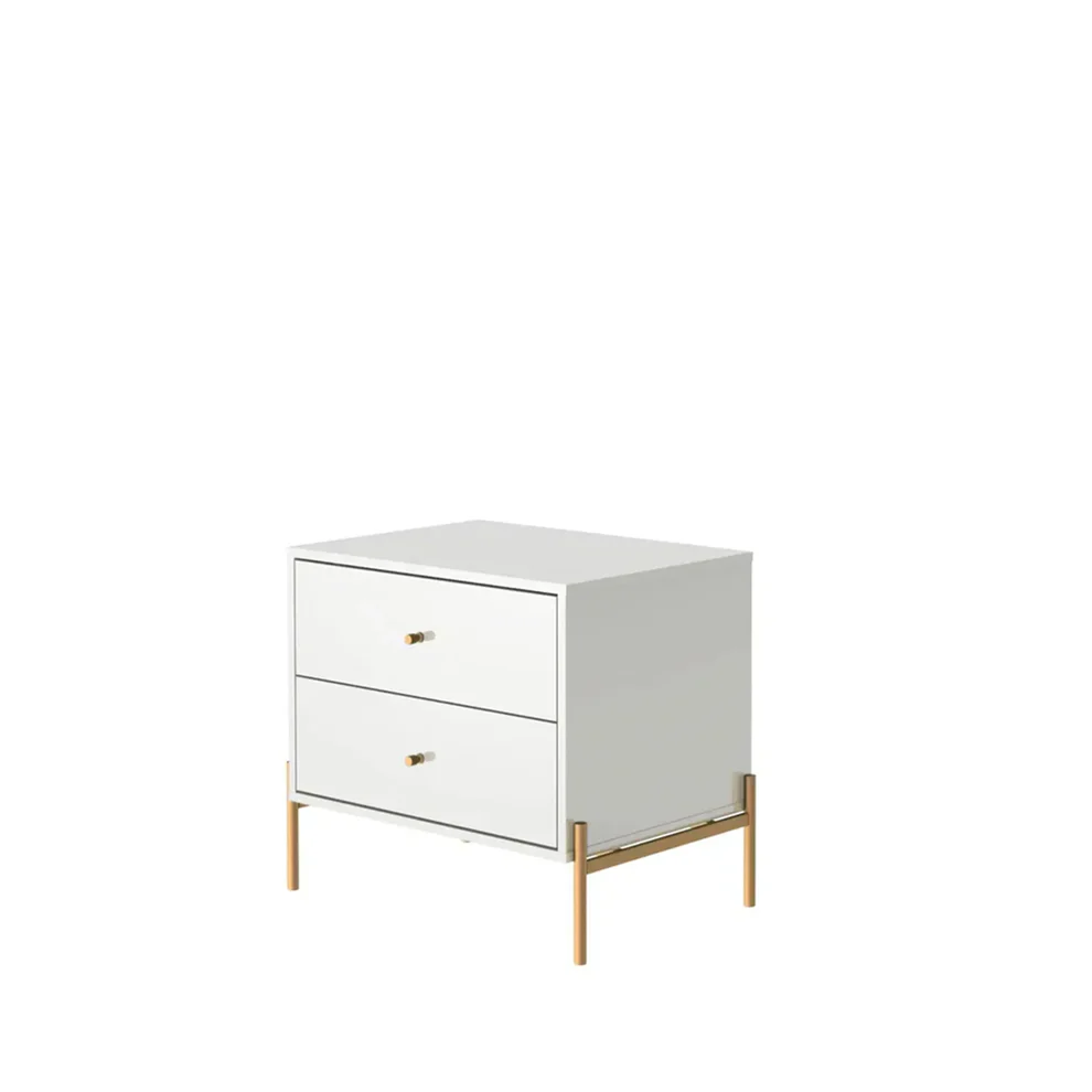 07_-Mesa_de_Cabeceira_2_Gavetas_Jasper_64_cm_-_Branco_c__Dourado-Frente